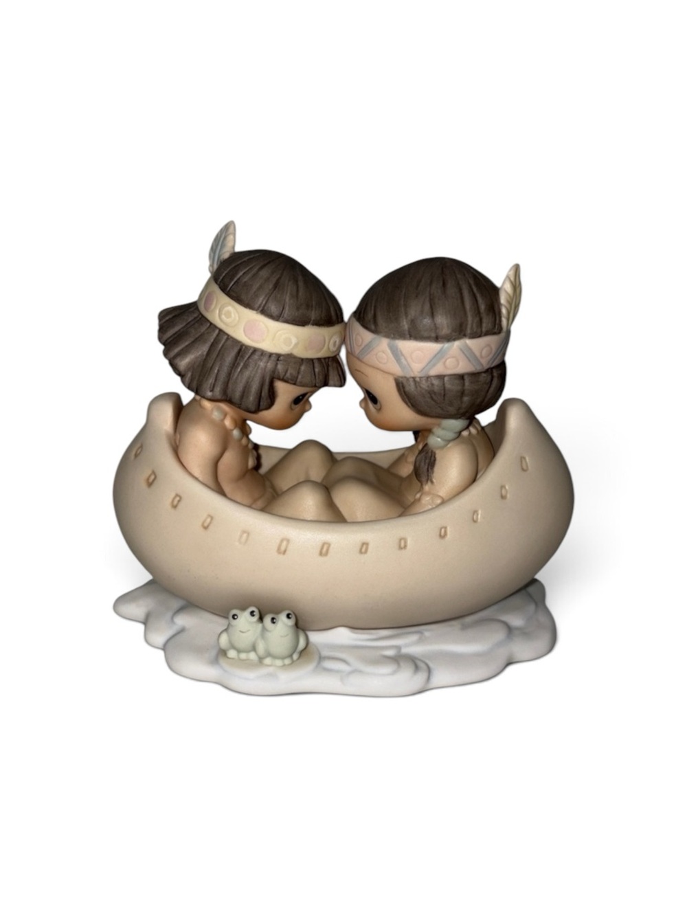 Precious Moments Many Moons in Same Canoe, Blessum You Figurine